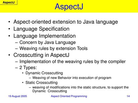 Ppt Introduction To Aspect Oriented Programming Powerpoint