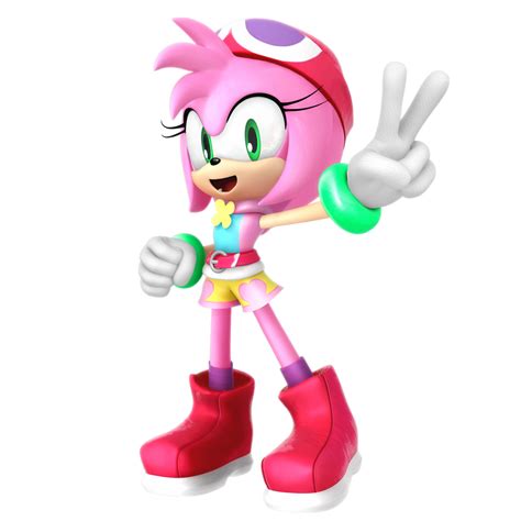 Amitie Style Amy Render By Nibroc Rock Amy The Hedgehog Amy Sonic