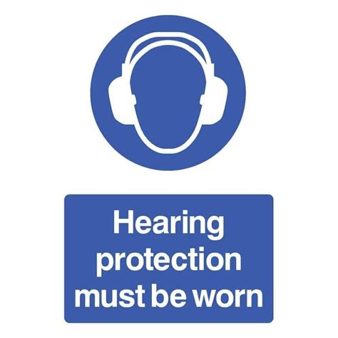 Hearing Protection Must Be Worn Sign Ppe Signs