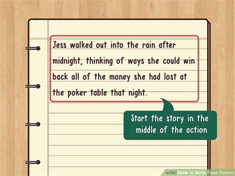 Fanfiction is a great way to become a better writer, as you already have characters to start with. How to Write Flash Fiction: 11 Steps (with Pictures) - wikiHow
