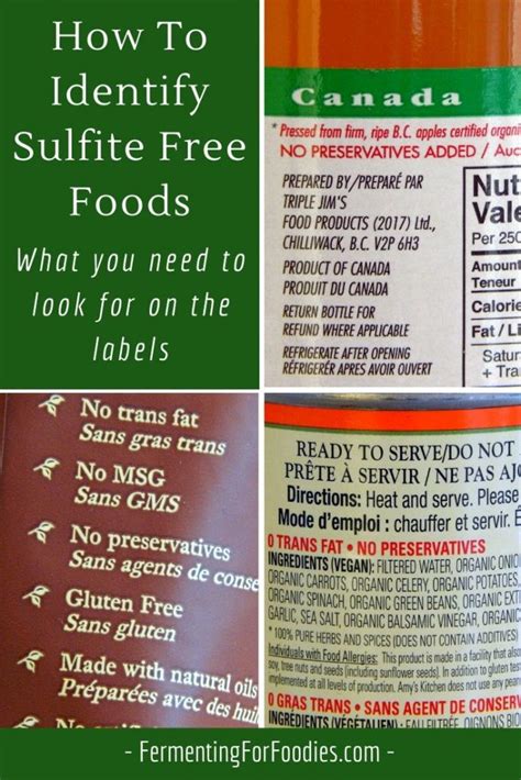 How Can You Tell If There Are Sulfites In Food Fermenting For Foodies