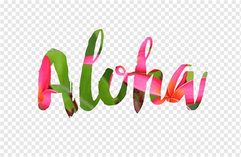Ilustrasi Teks Aloha Merah Muda Dan Hijau Hawaii Aloha Desktop Aloha Bermacam Macam Teks