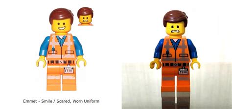 Promo Lego Tlm125 The Lego Movie 2 Emmet Minifigure Smile Scared Worn Blocks And Stacking Toys