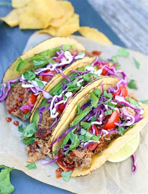 Start with a base of peas and corn. Smoked Pulled Pork Tacos | Recipe | Pulled pork, Pulled ...
