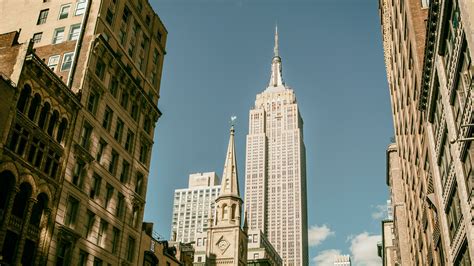 Wallpaper Empire State Building Manhattan New York City Architecture