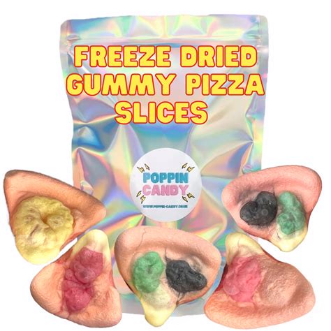 Freeze Dried Gummy Pizza Slices Poppin Candy