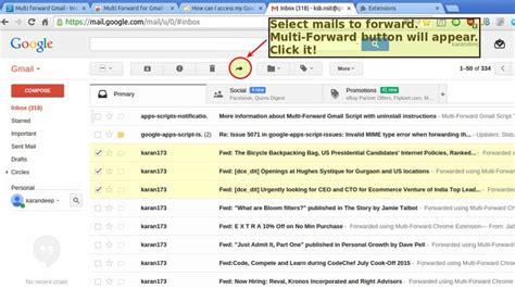 Multi Forward For Gmail Forwards Emails In Bulk