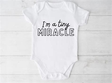 Im A Tiny Miracle Svg Nicu Onesie Svg Preemie Baby Etsy