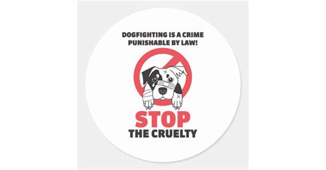 Stop Dog Fighting Stickers Zazzle