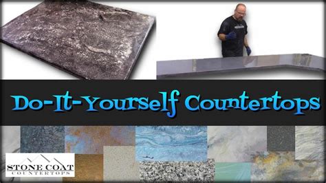 With a bit of hard work and patience, refinish your dirty and dated. Do-It-Yourself Countertops - YouTube