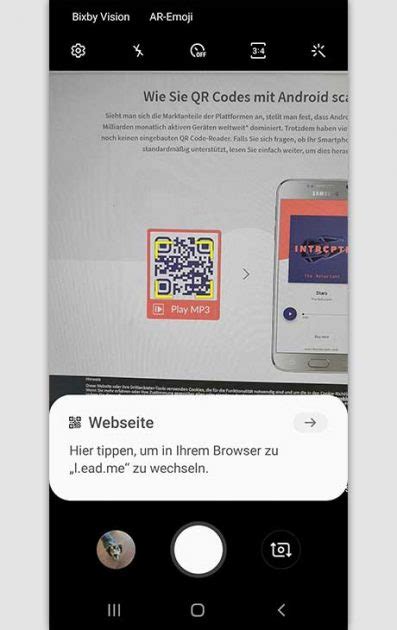 Press the qr code symbol at the far left and then point your phone at a code, as shown below. QR-Code scannen für Android und iPhone: So funktioniert's