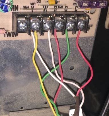 There should be a wiring diagram inside one of the covers on your air handler. Honeywell Wi-Fi Thermostat Installation (Goodman Furnace) - C Wire Help - DoItYourself.com ...