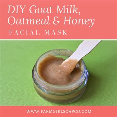 Allow the oatmeal to cool and then apply to the face. DIY Face Mask Recipe: Oatmeal, Goat Milk, and Honey Facial ...