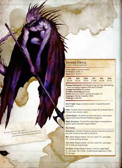 Spined Devil Shadow Creatures Dnd Stories Dnd Dragons