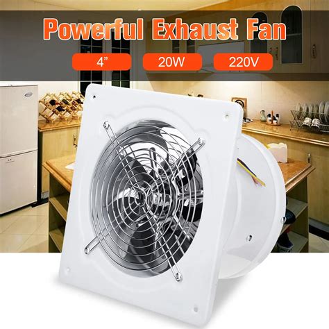 4 Inch 20w 220v High Speed Exhaust Fan Toilet Kitchen Bathroom Hanging