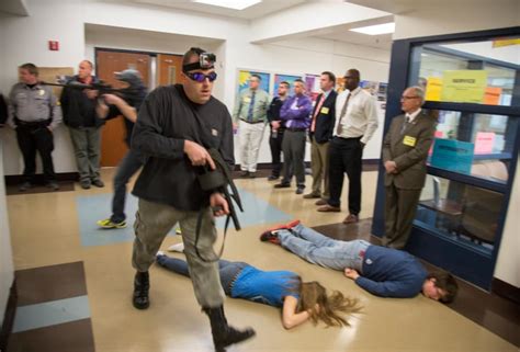 Fake Blood And Blanks Schools Stage Active Shooter Drills