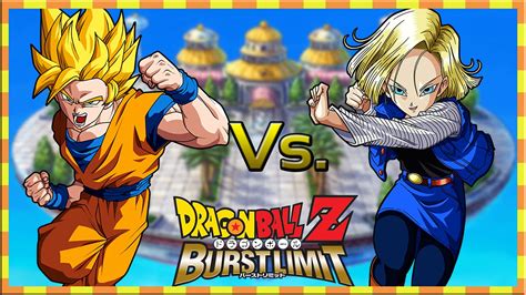 Goku Vs Android 18 Dragon Ball Z Burst Limit Youtube