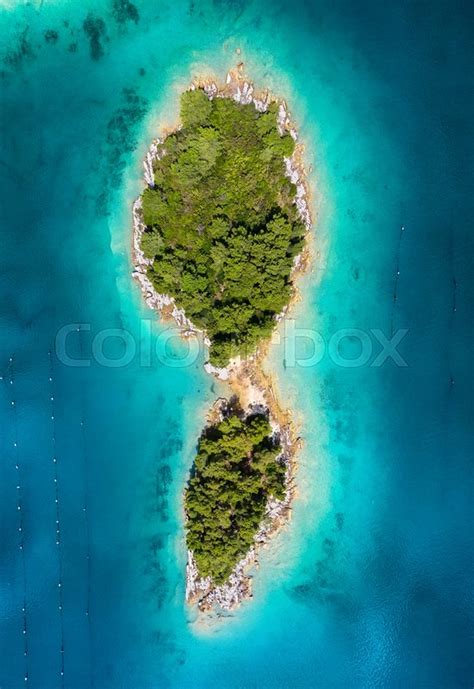 Aerial View On Islands On Sea Seascape Stock Image Colourbox