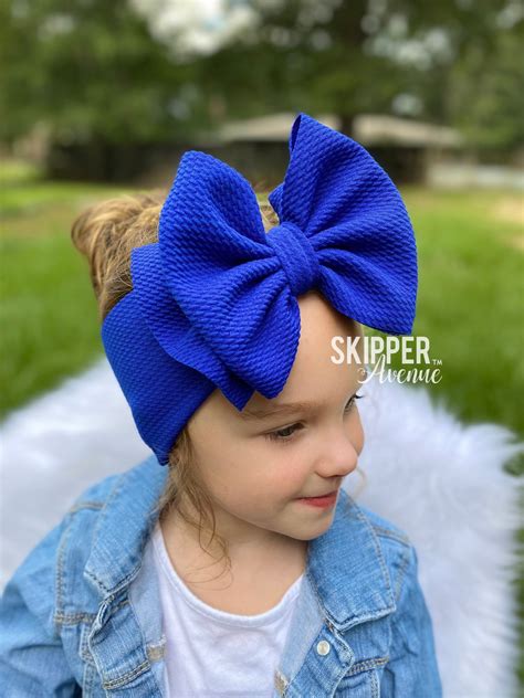 Royal Blue Stand Up Headwraps Permanently Sewn Etsy