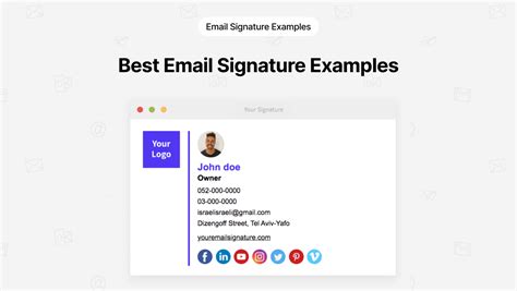 Best Email Signature Examples Youremailsignature