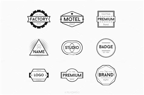 Simple Badge Logos ~ Logo Templates On Creative Market