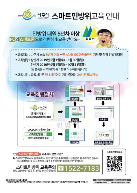 질병으로 인한 예비군과 민방위 훈련 면제는 일반진단서로도 가능하다. 뉴스핌 - 나주시, 5년차 민방위 교육에 PC·스마트폰 활용