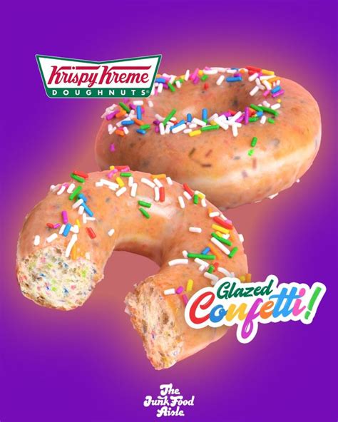 Krispy Kreme Celebrates Birthday With Glazed Confetti Doughnut Krispy