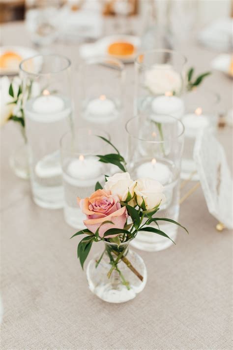 Bud Vase With Dainty Roses Nh Wedding Wedding Florist Wedding