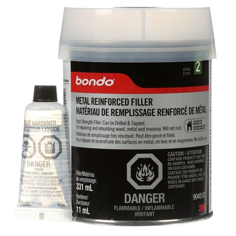 Bondo Metal Reinforced Filler 331 Ml Canadian Tire