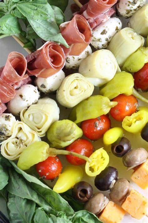 Antipasto Skewers Recipe Easy Italian Appetizers With Video