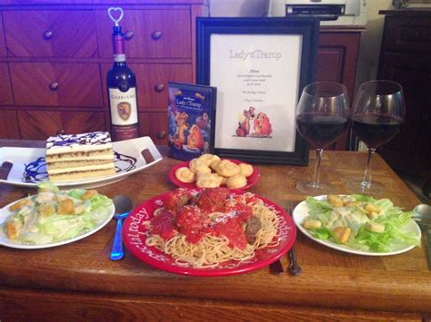 Reel Fancy Dinners Lady And The Tramp Theme Dinner Movie Night