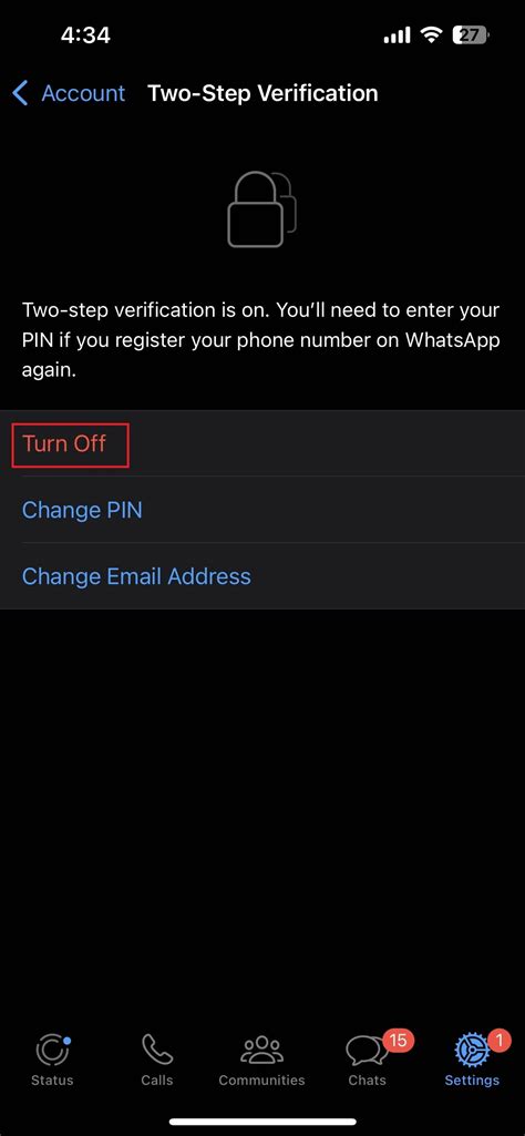 How To Change Whatsapp Password On Iphone Secure Your Chats Techcult