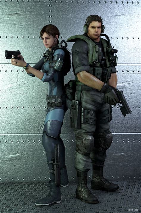 Old Partner Jill Chris By 3smjill On Deviantart Resident Evil Wesker