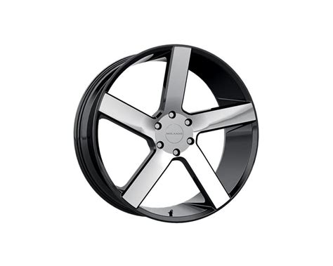 Milanni Wheels Switchback Wheel 22x95 5x13970 8 Bkglms Gloss Black