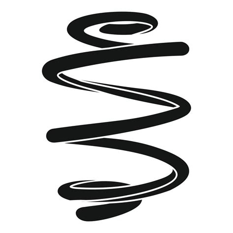 Spiral Coil Icon Simple Style 14608768 Vector Art At Vecteezy