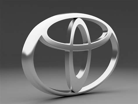 Toyota Logo 3d Models In Parts Of Auto 3dexport