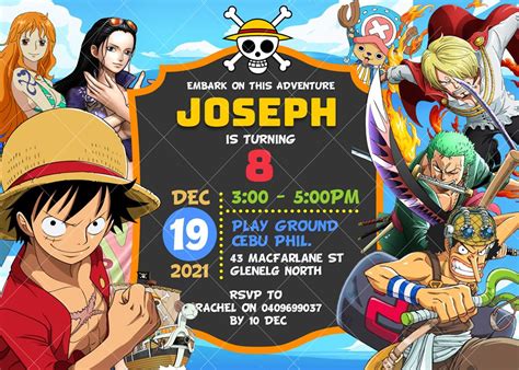One Piece Birthday Party With All The Characters