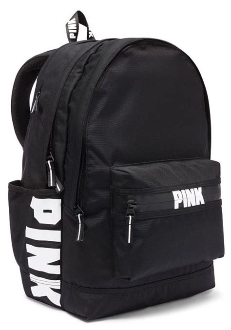 Victoria Secret Pink Campus Backpack Bookbag In Black Brand New
