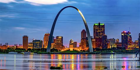 Gateway Arch And Saint Louis Panoramic Skyline Photograph By Gregory Ballos