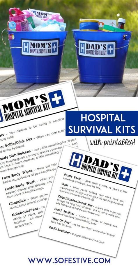 What to get new parents as a gift. Hospital Survival Kit Gift for New Moms and Dads - So ...