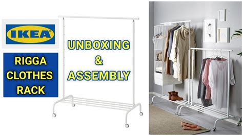 How To Assemble Ikea Rigga Clothes Rack Stand Ikea Assembly Video