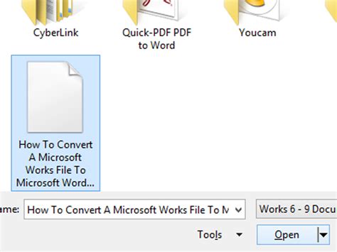 How To Convert Microsoft Works To Microsoft Word 7 Steps