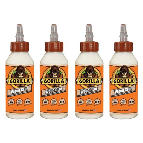 Gorilla Wood Glue Incredibly Strong Adhesive Indoor Outdoor Water