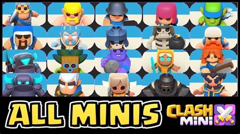 All 20 Minis And Their Abilities Explained Clash Mini Youtube