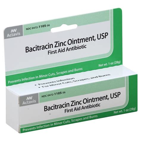 Actavis First Aid Antibiotic Bacitracin Zinc Ointment
