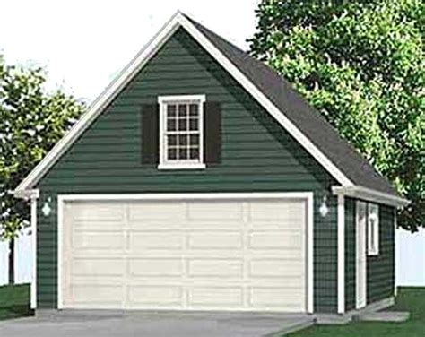 Buy Garage Plans 2 Car Compact Steep Roof Garage Plan With Attic