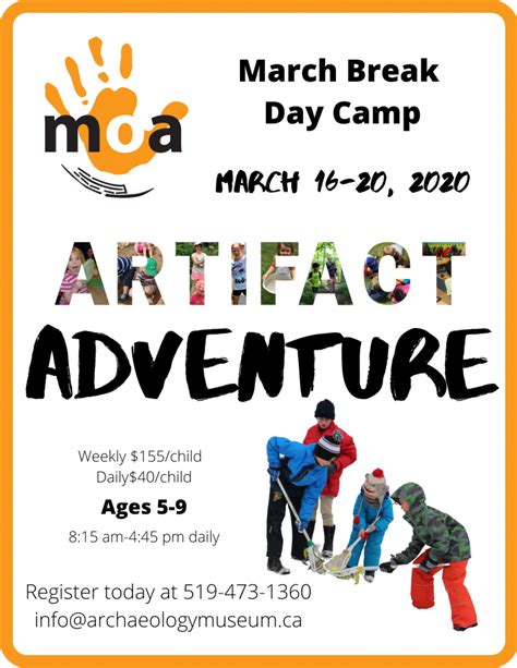 March Break Camp 2020 Museum Of Ontario Archaeology