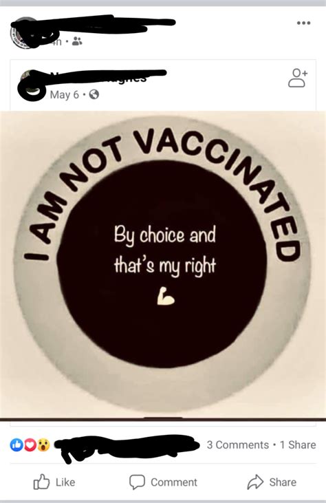 My Moms Post Today She Has Indeed Been Fully Vaccinated And She Got