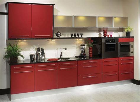 Cavos Red Gloss Kitchen Modern Kitchen Style Exclusive Kitchens