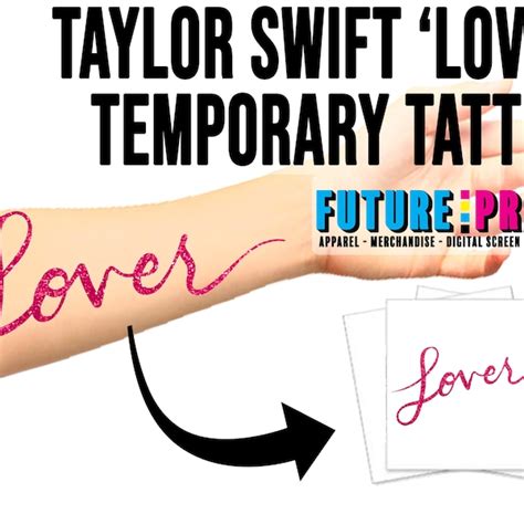 Temporary Tattoo Taylor Swifts Etsy